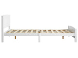 Full Pine Single-Layer Core Vertical Stripe Full-Board Curved Head With The Same Foot Wooden 43901320