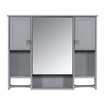 ZUN 35'' x 28'' Modern Wall Mounted Bathroom Storage Cabinet, Bathroom Wall Cabinet with Mirror, WF317173AAE