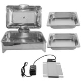 Electric Chafing Dish 9L/9.5QT 400W 110V Food Warmer Buffet Electric Chafing Dish with Glass Lid for 21236772