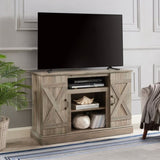 ZUN American retro TV Stand Farmhouse Classic Media TV Stand Antique Entertainment for TV up to 50" with W2275P210013