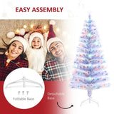 5ft Tall Pre-Lit Douglas Fir Artificial Christmas Tree with Realistic Branches, Multi-Color LED W2225139560
