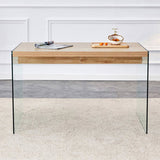 The top of the coffee table is made of medium density fiberboard and wooden stickers, with W1151P183734