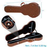 ZUN Hard-Shell Electric Guitar Case for GLP Style Electric Guitar Bulge 70100846