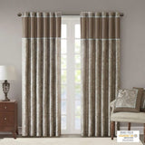 Jacquard Curtain Panel Pair B03598269