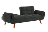 New Design Linen Sofa Furniture Adjustable Backrest Easily Assembled Recliners-DARK GRAY 22240447
