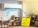230V Inverter Mini Split Air Conditioner, AC Unit Cools up to 1500 Sq.Ft, Complete Installation Kit 23983687