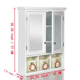 Bathroom Storage Cabinet, Medicine Cabinets for Bathroom with Mirror, 2 Doors 2 Adjustable Shelf 3 W1801109067