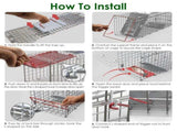 2PCS 24 Inch Humane Live Animal Trap Cage, Galvanized Steel Catch and Release Trap for Squirrel, 49318074