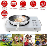 3500W Electric Single Burner Cooktop 110V - Rapid Heating Hot Plate with 4 Preset Modes 81528283