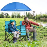 ZUN Outdoor camping chair with umbrella 38206197