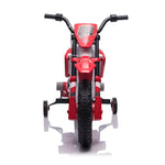 ZUN 12V Kids Ride on Toy Motorcycle, Electric Motor Toy Bike with Training Wheels for Kids 3-6, Red W2181137972