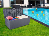 120gal 460L Outdoor Garden Plastic Storage Deck Box Chest Tools Cushions Toys Lockable Seat 41782722