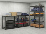 72" Adjustable Height Metal Storage Shelves with Anti-Tipping Kit, Expandable Organizer for Garage & 57259093
