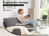 Foldable Sofa Bed Sleeper Lounge Chair with Pillow Floor Mattress Floor Couch with Backrest for W1170P314886