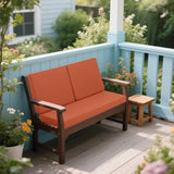 Outdoor Loveseat Cushion Set 48X24X4.5inch Deep Seat Cushions for Patio Furniture, Waterproof W419P290494