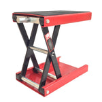 ZUN 1100lbs Steel Adjustable Scissor Lift for Motorcycles Red 57475612