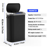 50L Smart automatic Trash Cans - Full Intelligent Sensor - BLACK W1550106524