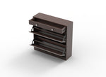 ZUN Mirror Shoe Cabinet with 2 Tier Drawers, Mirror Shoe Rack With 1 Drawer Storage, Mirror Shoe W760P206336