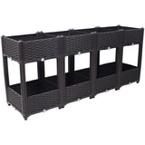 Planter Raised Beds - Elevated Planter Garden Box with Drainage Plug Raised Garden Beds for W465P187520