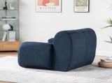 42" Wide Modern Upholstered Chenille Vertical Stripes Accent Chair, Boneless Single Sofa Chair, W3118P453258