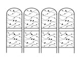 4 Pack Metal Garden Trellis 71" x 19.7" Rustproof Trellis for Climbing Plants Outdoor Flower Support W1586P268006