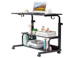 Black Wood Grain P2 15MM Particle Board with Melamine Coating Adjustable Computer Desk with 3 USB 63209704