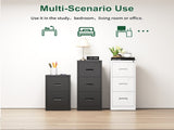 3 Drawer Metal Vertical File Cabinet with Lock and Card Slot Office Home Vertical File Cabinet for 09981331