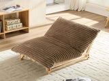 Accent Armless Lazy Sofa, Casual Single Sofa, Corduroy Fabric, For Living Room And Bedroom , With W876P304541