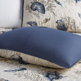 Brushed Microfiber Quilt Set with Throw Pillows Blue Full/Queen B03597484