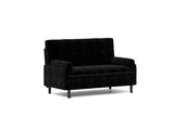 Black 2 seater sofa sleeper with recline fuction W570P195344