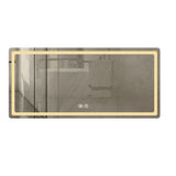 59 in. H LED Single Vanity Mirror in Polished Crystal Vanity LED Mirror for W2026P203673