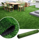 6ft x 10ft Premium Artificial Turf Mat with Drainage Holes. Thick Fake Grass with Rubber Backing, W3280P296541