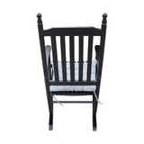 wooden porch rocker chair BLACK, without mat W49520606