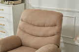 Manual Recliner Chair with Pillow Top Arms for Bedroom and Living Room in Mocha Finish B205P327485