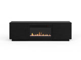 73 inch Fireplace TV Stand for TVs up to 85 inches, Black Finish B108P255362