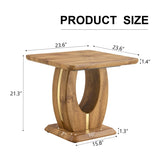 Modern Minimalist Wood Texture Sticker-Patterned MDF Square Coffee Table. Add a quiet and cozy W1512P360988