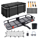 Hitch Mount Cargo Carrier Basket 60" X 21" X 6"Waterproof Cargo Bag 13 Cubic Feet W46559175