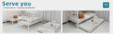 Heavy-duty Sturdy Meta Twin over Twin Bunk Bed/l/ Noise Reduced/ Safety Guardrail/No Box Spring W1935P300342