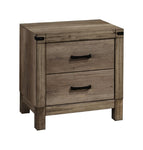 ZUN 1pc Contemporary Tall Two Drawer Night Stand Bedroom Solid Wood Wooden Furniture Nightstand End B011P228961