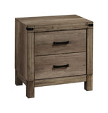 ZUN 1pc Contemporary Tall Two Drawer Night Stand Bedroom Solid Wood Wooden Furniture Nightstand End B011P228961