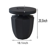 Decorative Garden End, 20.3" H Modern Heavy Duty Patio Sturdy Faux Terrazzo Accent Side W2734P194118