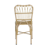 Outdoor PE Wicker Patio Dining Chairs Set of 2,Outdoor Rattan chairs for Backyard,Poolside,Garden, N762P236148N