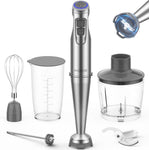 ZUN KOIOS 1100W Immersion Hand Blender, Stainless Steel Stick Blender with 12-Speed & Turbo Mode, 5-in-1 25753614
