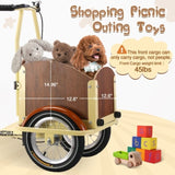 ZUN Foldable Tricycle for Kids Ages 6-12,Mini Cargo,Pet,Reverse Tricycle,Outdoor Parent-Child W1019P163630