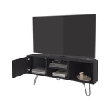 Fredonia Tv Stand 65" with a Door and Open Storage, Wengue B128P314796