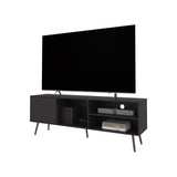 ZUN Mescal Tv Stand Multistorage with a Door and Open Storage, Wengue B128P263711