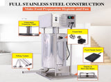 Electric Sausage Filler 25L Sausage Maker Stainless Steel Sausage Stuffer 110V 250W Sausage SSteel W465105144