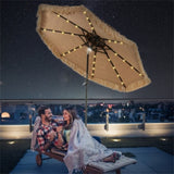 9 Foot Portable Beach Umbrella with Led Lights. 22940480