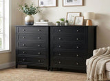Black embossed P2 Particleboard MDF Melamine 80*40*115cm Framed, Double Handles, Five 70071879