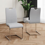 ZUN Modern Dining Chairs with Faux Leather Padded Seat Dining Living Room Chairs Upholstered Chair with W210127282